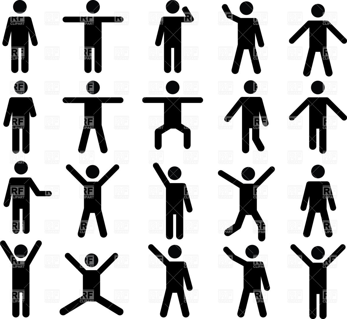 Человечки с разными эмоциями картинки. Человек в разных позах вектор. Схематичные человечки. Человечки в движении. Человек схематично.