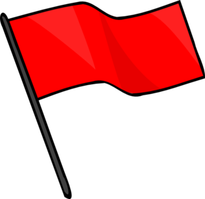 298x288 Red Flag Clip Art