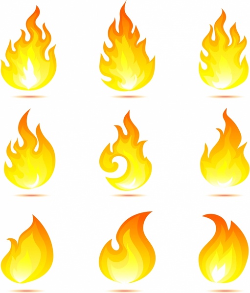511x600 Flame Icons Free Vector In Adobe Illustrator Ai ( Ai