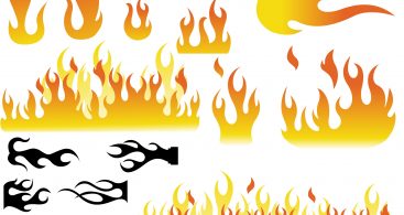 367x195 Flame Outline Drawings Vector Free Vector Art, Images, Graphics