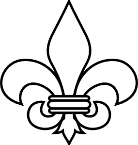 285x299 Fleur De Lis Outline Clip Art