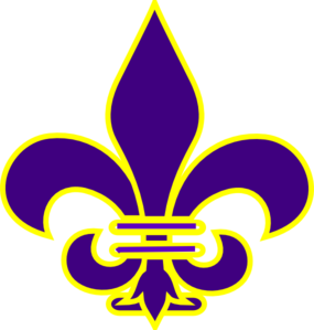 285x299 Fleur De Lis Purple Clip Art
