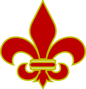 291x299 Fleur De Lis Gold With Black Clip Art