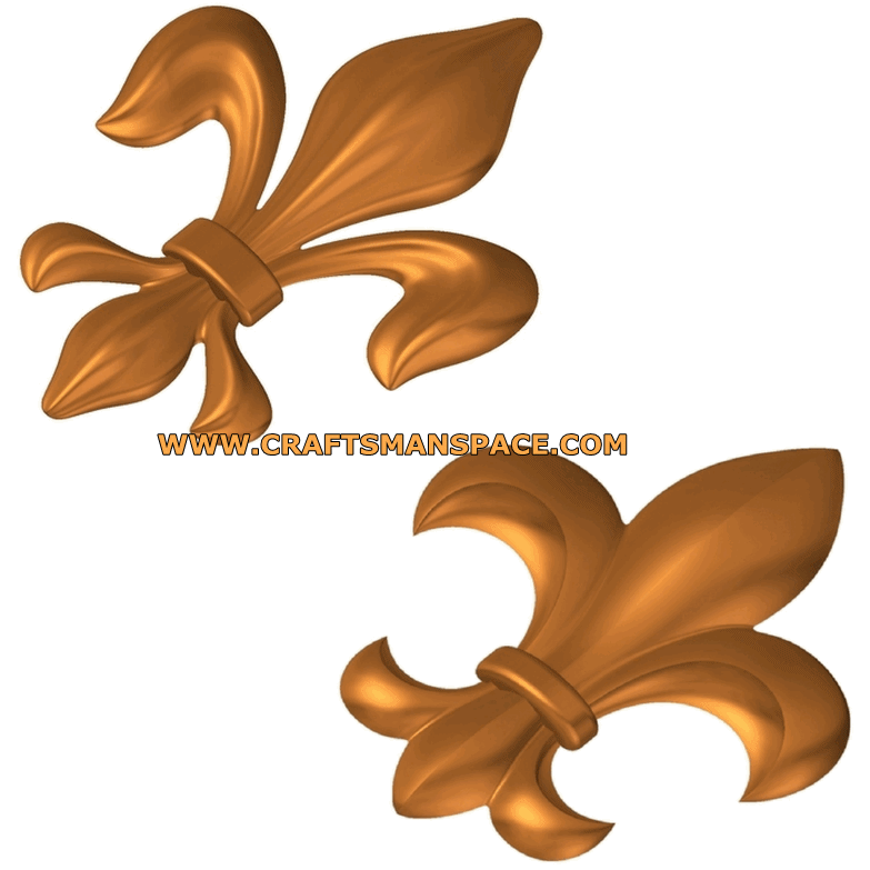 783x783 Fleur De Lis 3d Models