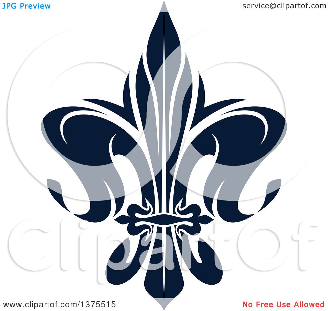 1080x1024 Clipart Of A Navy Blue Lily Fleur De Lis
