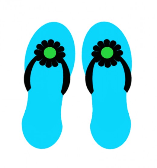 520x557 Flip Flops Images Free Download Clip Art