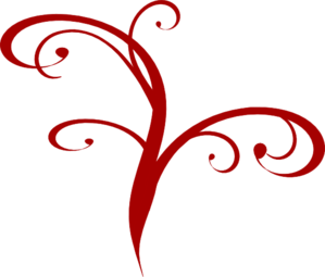 299x255 Red Flourish Clip Art