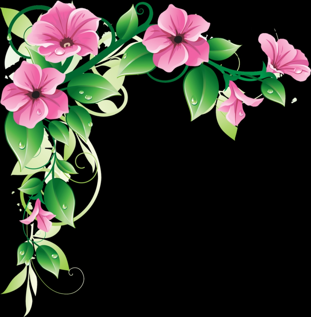 1005x1024 Flower Border Free Printable Clip Art Borders Free Digital Flower