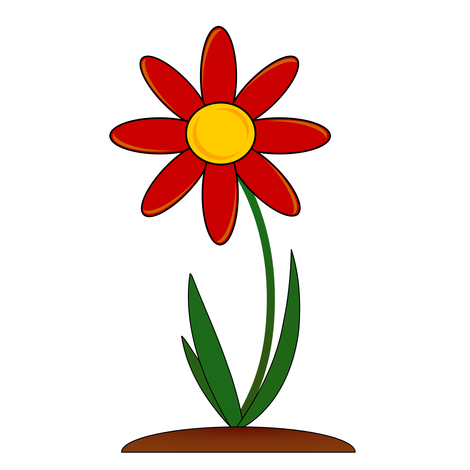 1969x1969 Free Red Flower Clip Art