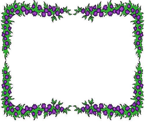 Free Flower Borders Clipart