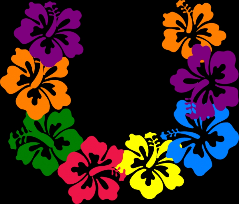 820x701 Hawaiian Flower Clip Art Borders Clipart Panda Free Clipart