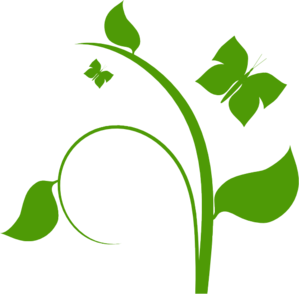 299x294 Flower Vine Clip Art