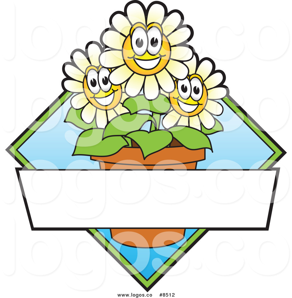 1024x1044 Royalty Free Clip Art Vector Logo Of Happy Daisy Flowers By