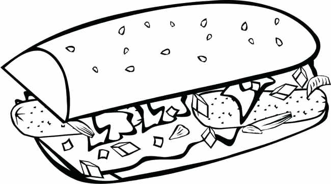 650x361 Food Clipart Free Download Fast Food Coloring Pages