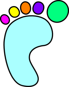 234x297 Left Foot Color Clip Art