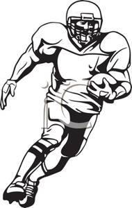 190x300 Football Player Running Clip Art Clipart Panda
