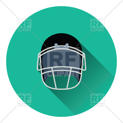 400x400 Flat Color Design Of American Football Helmet Icon Royalty Free