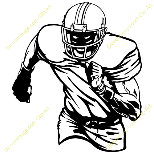 500x500 Free Football Player Clipart