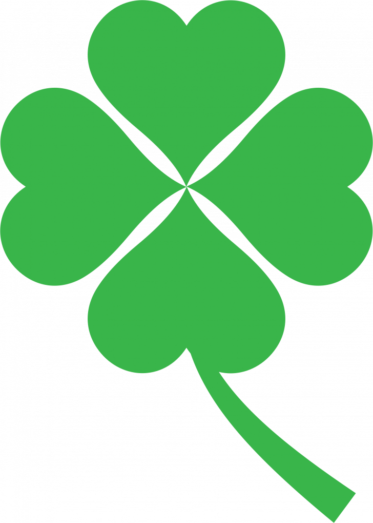 728x1019 Images Of Four Leaf Clovers Free Pictures To Color Clover Clip Art
