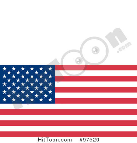 450x470 American Flag Clipart