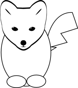 264x298 Fox Head Clipart Black And White