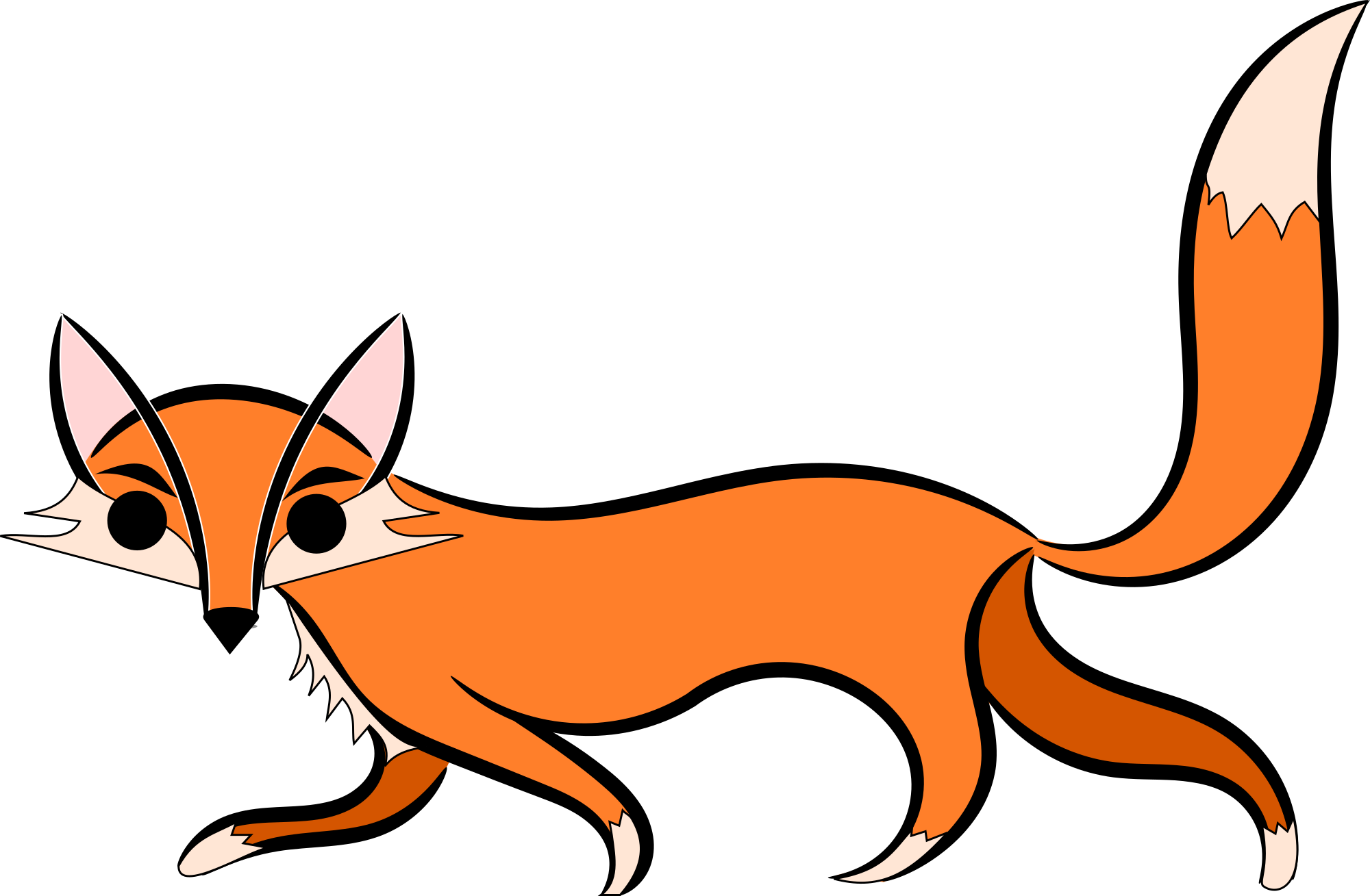 2000x1309 Foxes Cliparts