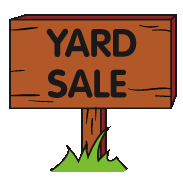 183x180 Clipart Garage Sale Signs