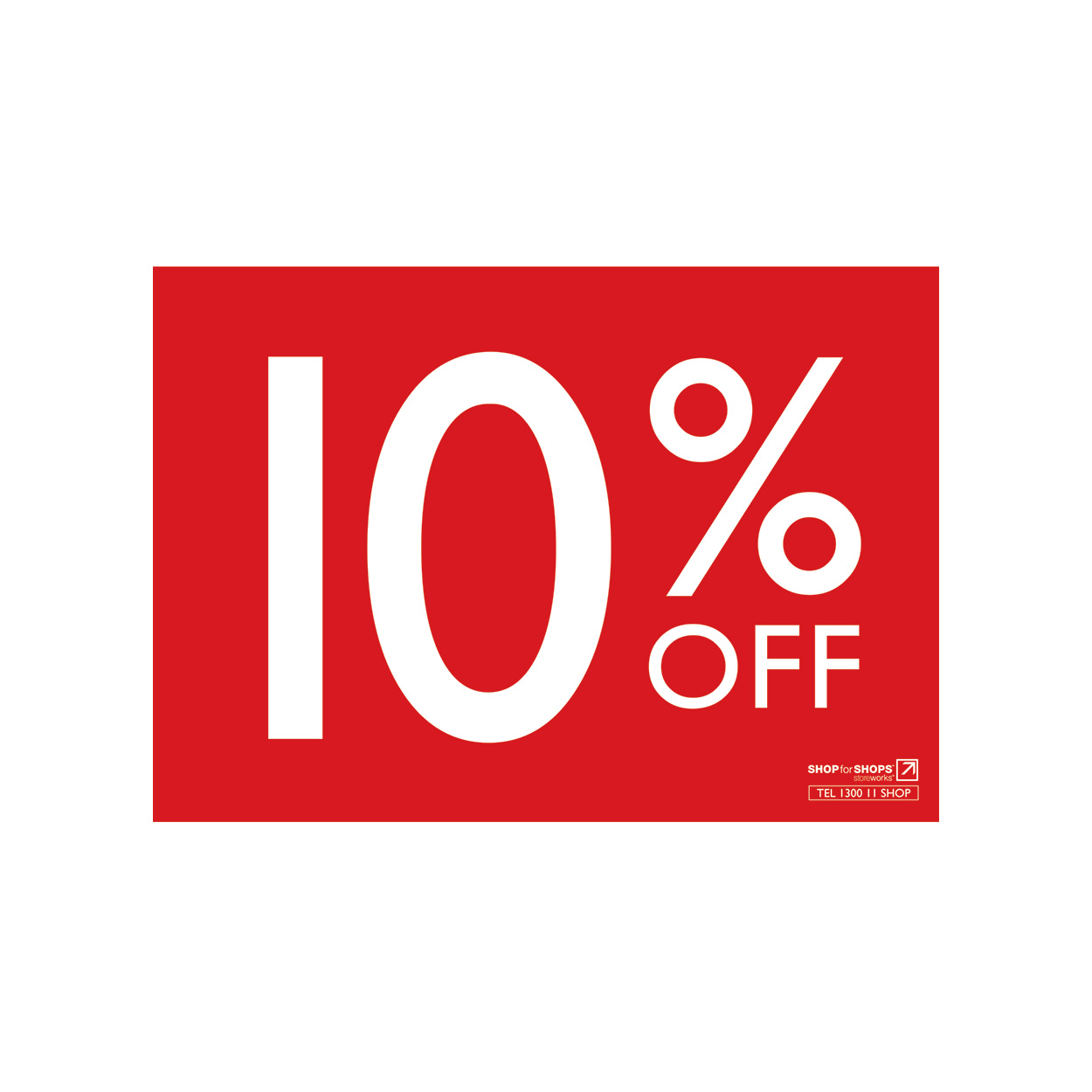 1250x1250 A4 Landscape Sign 10% Off 297 W X 210mm H Shop For Shops