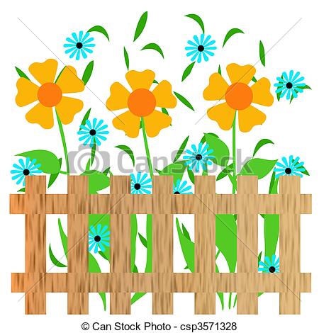 450x470 Fence Clipart Gardening