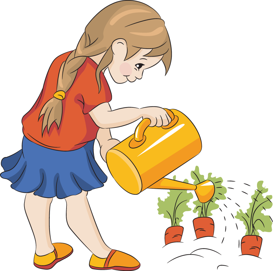 870x863 Children In The Garden Clipart