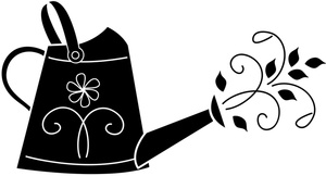 300x162 Watering Can Clipart Image
