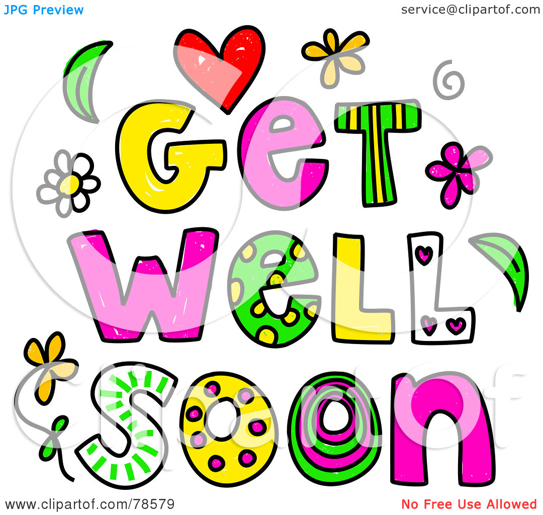 1080x1024 Get Well Soon Kids Greeting Graphic