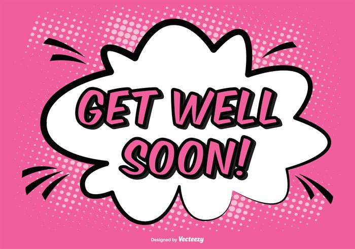 700x490 Comic Style Get Well Soon Illustration