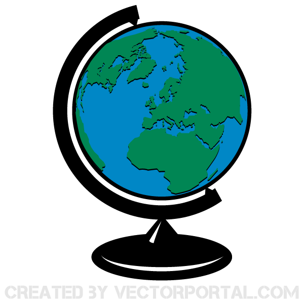 600x600 Earth Globe Vector Clip Art Freevectors