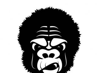 310x233 Gorilla Mascot Vector Clip Art.ai Free Vectors Ui Download