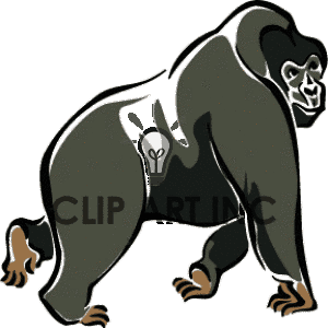 300x300 Gorilla Clip Art Free Clipart Panda