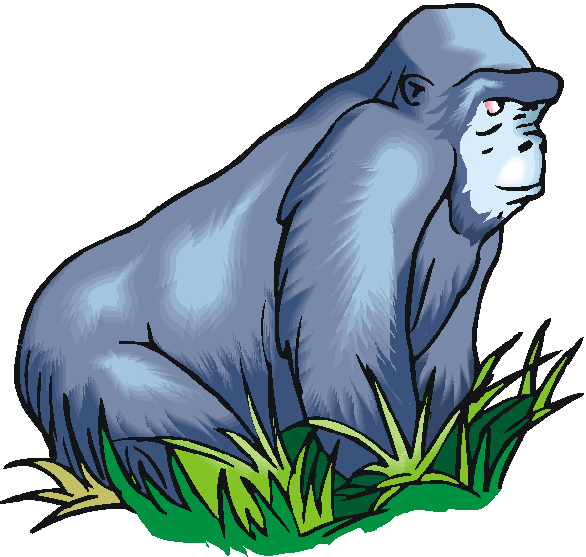 1200x1141 Gorilla Clipart Clipart Panda