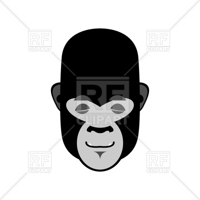 400x400 Gorilla Sleeping Emoji Royalty Free Vector Clip Art Image