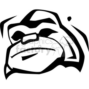300x300 Royalty Free Gorilla Outline 133219 Vector Clip Art Image