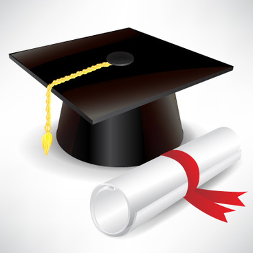 368x368 Free Graduation Cap And Diploma Clip Art Free Vector Download