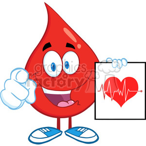 300x300 Royalty Free 6202 Royalty Free Clip Art Red Blood Drop Cartoon