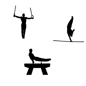 300x300 Gymnastics Clipart Silhouette Jump Clipart Panda