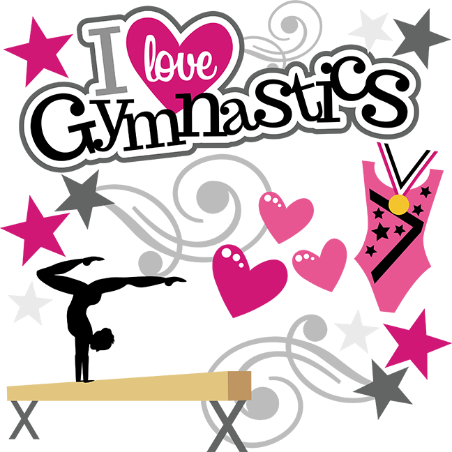 648x648 I Love Gymnastics Clipart