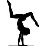 152x152 Gymnastics Clipart Silhouette