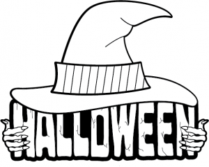 300x241 Halloween Clipart Black And White
