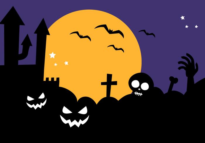 700x490 Free Halloween Background Vector