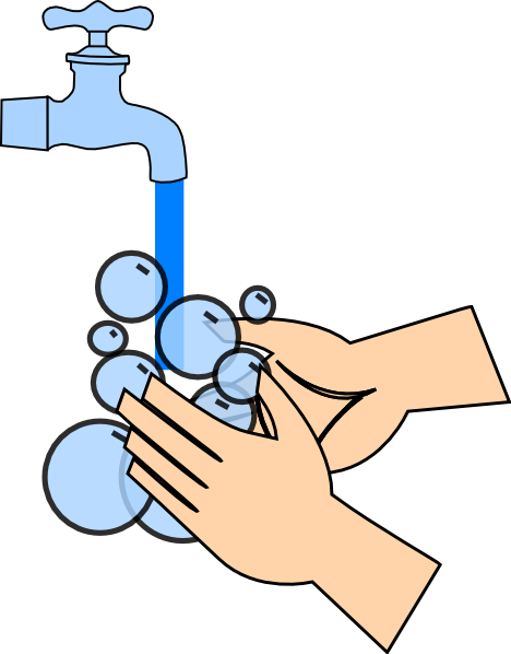 468x598 Free Hand Washing Clipart Image