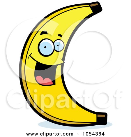 450x470 Royalty Free Vector Clip Art Illustration Of A Happy Banana