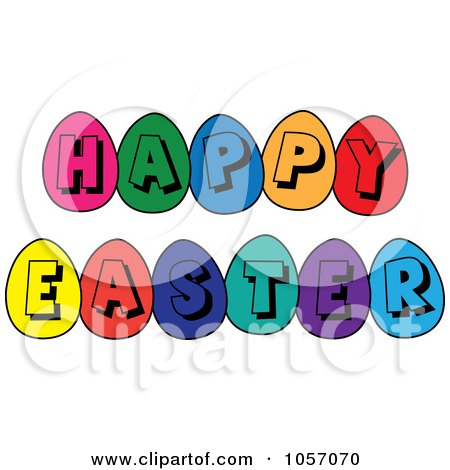 450x470 Royalty Free Vector Clip Art Illustration Of Two Patterned Easter