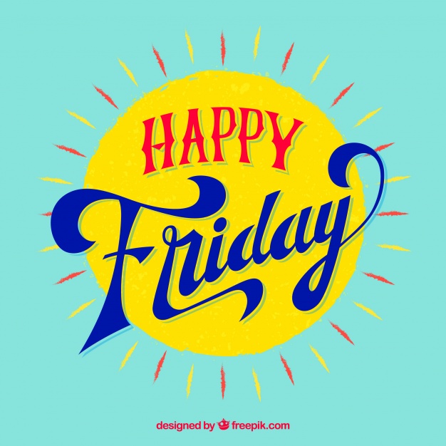 626x626 Vintage Happy Friday Background With Sun Vector Free Download
